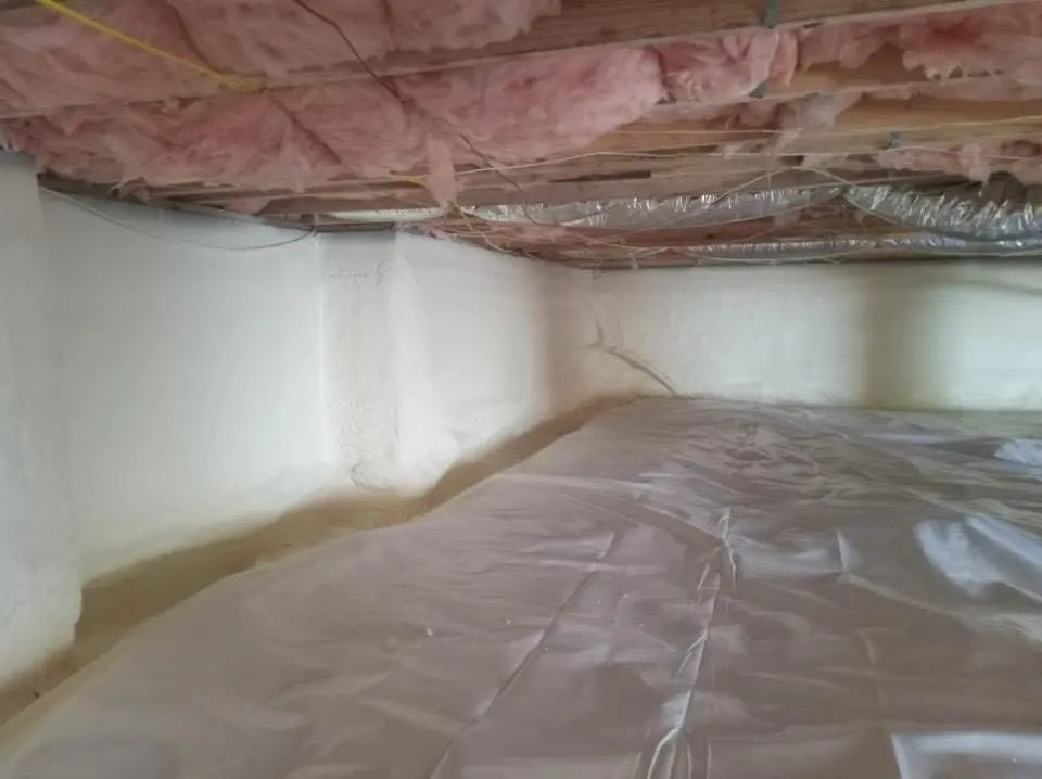 Crawl space encapsulation with closed-cell spray foam for Attic Insulation in Josephine